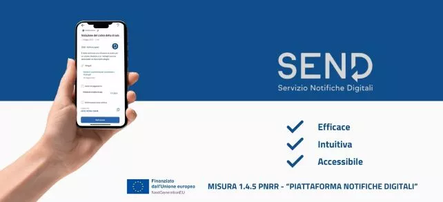 Avvio del servizio SEND – Piattaforma Notifiche Digitali (Misura PNRR 1.4.5)